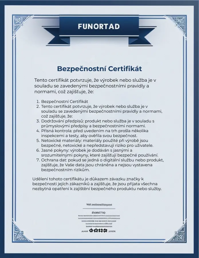 Certifikát bezpečnosti